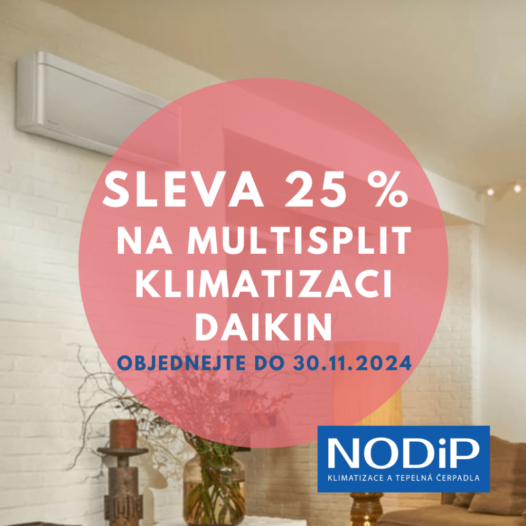 Black Friday na klimatizace DAIKIN: Pořiďte si multisplit klimatizaci se slevou 25 %
